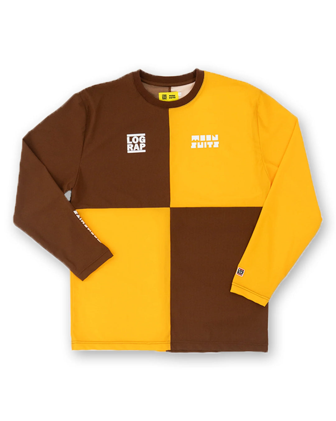 Log Rap × Moon  Longsleeve Tee (Brown/Yellow)