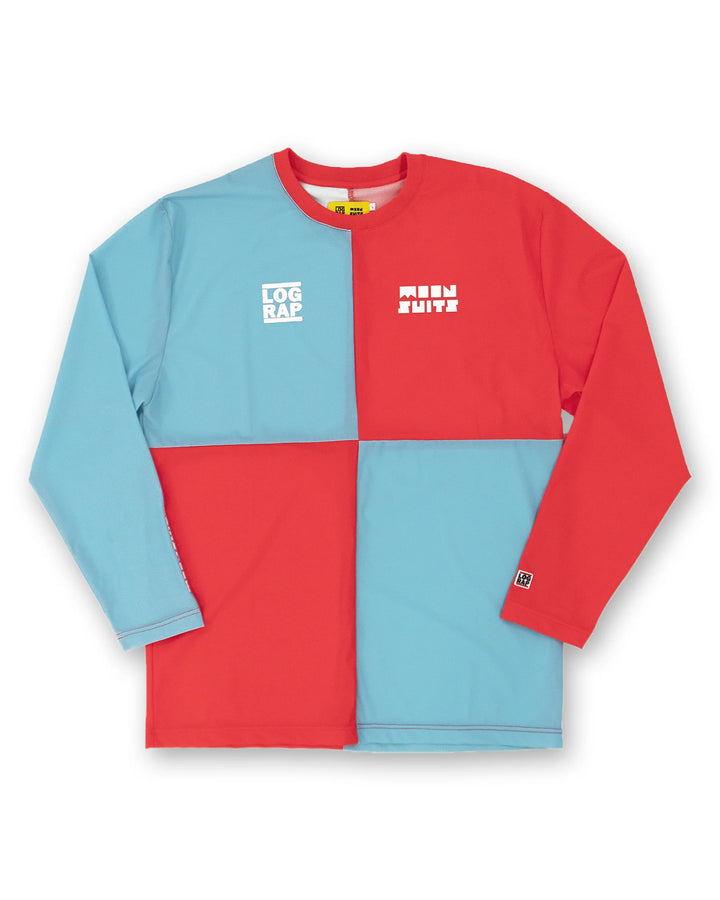 Log Rap × Moon  Longsleeve Tee (Blue/Red)